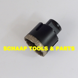 Diamant tegelboor droog 50 mm met M14 aansluiting voor haakse slijpmachine | 940050